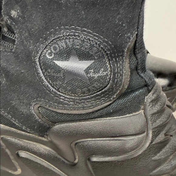 Converse Run Star Motion CX workwear suede high top platform triple black 8.5 - Picture 2 of 9